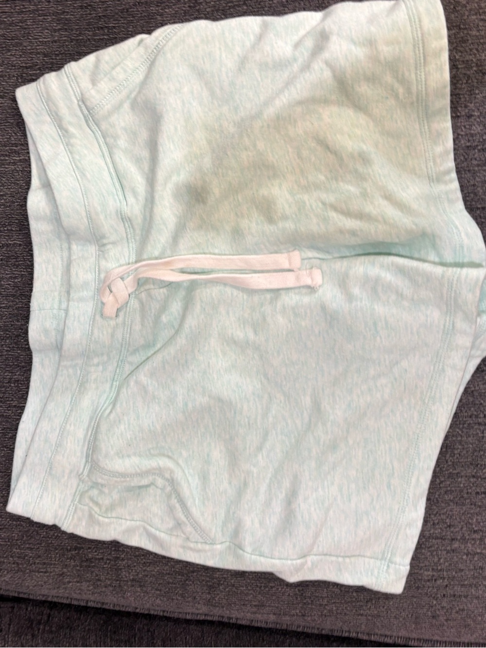 Light Mint Women's Lounge Shorts with Drawstring medium